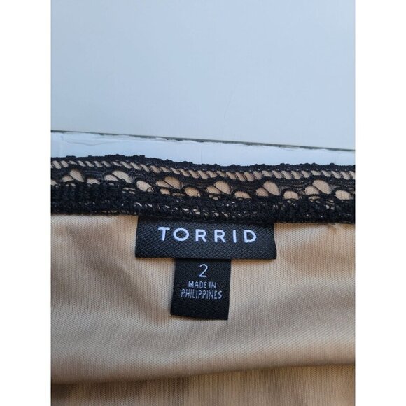 Torrid Lace V Neck Sleeveless Blouse Size 2 Office Wear Preppy Formal Event - Picture 3 of 7